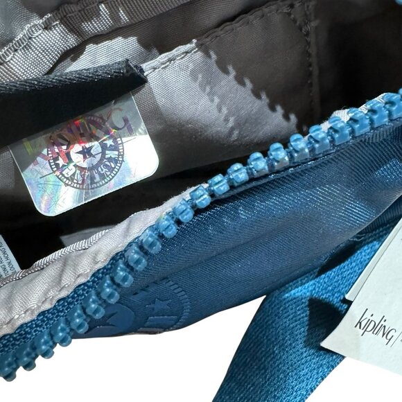 Kipling Alys Waistpack Waist Fanny Pack Belt Bag Blue Purse New - NO Monkey - Picture 5 of 6
